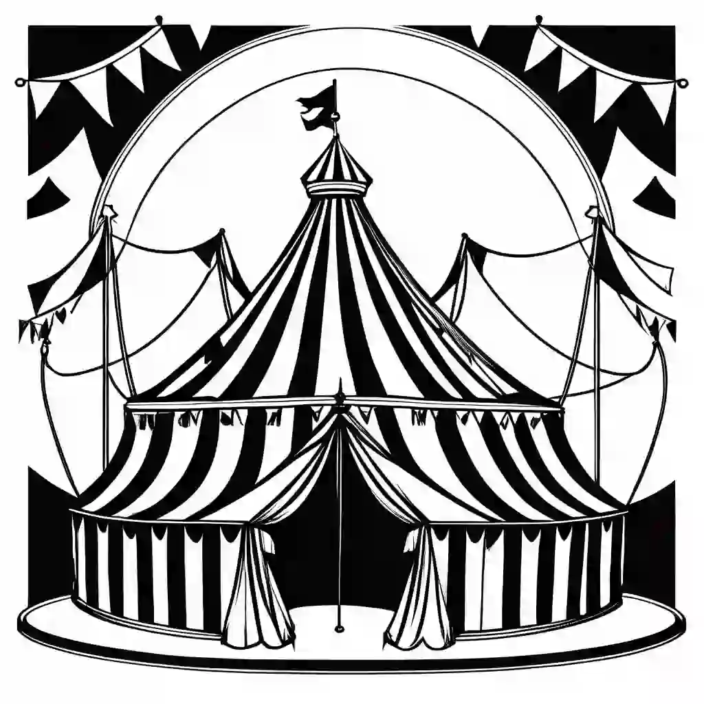 Circus Tent coloring pages